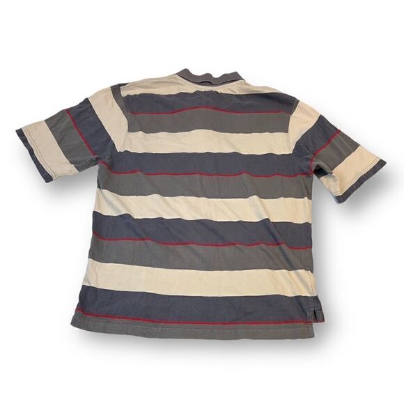 Alpine Design Mens Striped Polo Top Size Medium - Picture 4 of 5